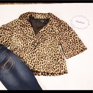 Faux fur cheetah jacket!